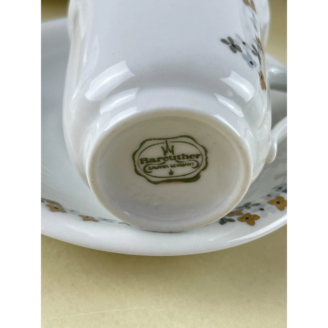 Bareuther Bavaria coffee service, Made in Germany, 80s Composed of 10 cups and saucers, coffee maker, dairy and sugar...