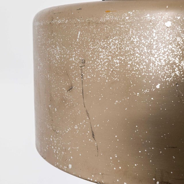 Black Large Holophane Industrial Pendant Lamp with Grill Top, 1970s For Sale - Image 8 of 14