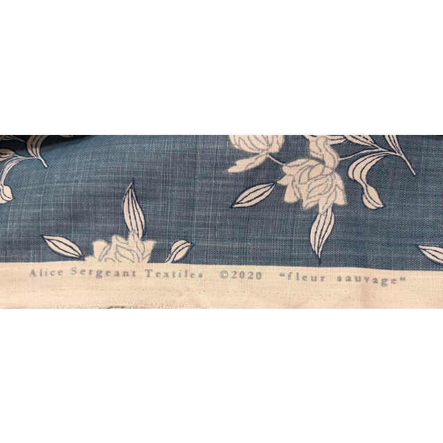 Up for purchase is a flawless, unused 4.25-yard running remnant of Alice Sergeant Textiles' highly coveted "Fleur Sauvage"...