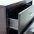 Wood Modern 5-Drawer Dark Wood Dresser With Sleek Metal Handles For Sale - Image 7 of 9