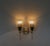 Wall Lights in Brass and Beige, 1950s, Set of 2 For Sale - Image 11 of 18