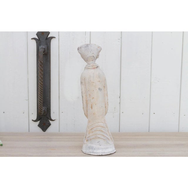 19th Century Antique Han Style Clay Chinese Statue For Sale - Image 5 of 9