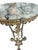 Metal Italian Vintage Iron & Marble Sculpture Plant Stand Roses For Sale - Image 7 of 7