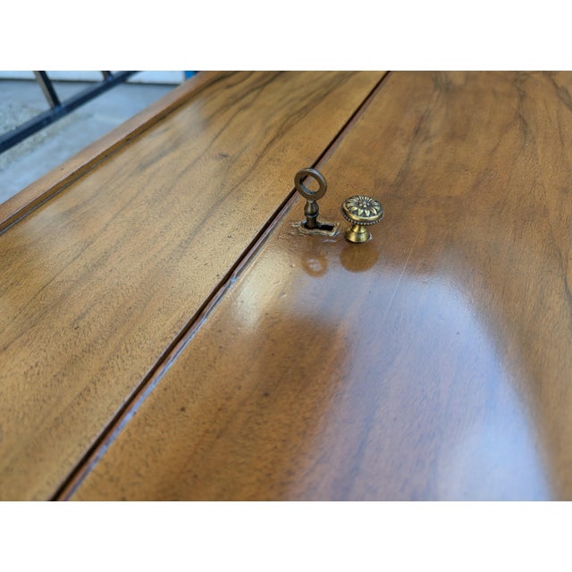 Brown Antique Flip Top Desk For Sale - Image 8 of 18