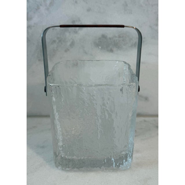 Mid 20th Century Mid 20th Century Hoya Glass Ice Bucket For Sale - Image 5 of 12