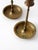 Mid-Century Engraved Brass Candlesticks Holders For Sale - Image 6 of 8