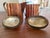 1960s Handcrafted Mid-Century Modern Copper Coffee Service Artisan Studio Brass & Wood Sculptural Design - Set of 3 For Sale - Image 13 of 18
