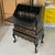 This incomparable slant-front chinoiserie black lacquer secretary desk depicts a serene, traditional Asian motif from head...