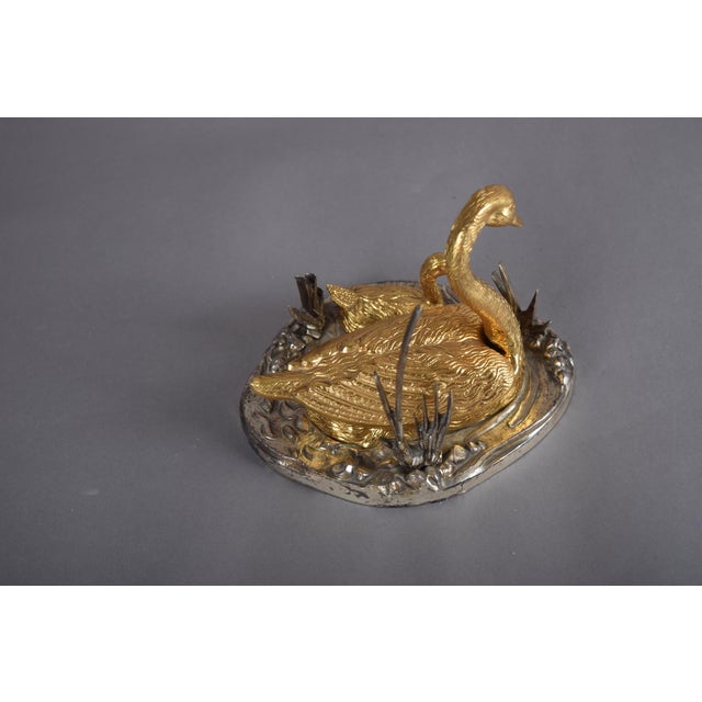 Vintage Bronze Swan and Cygnet Box, 1950s-1960s For Sale - Image 11 of 14