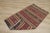 1960s Traditional Ethnic Red Striped Cicim Natural Wool Kilim Rug For Sale - Image 4 of 13