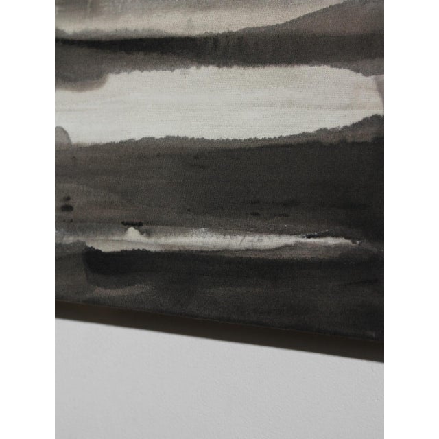 Paint Karina Savonenko, Horizontal Organic Lines in Black and White, Painting, 2026 For Sale - Image 7 of 10