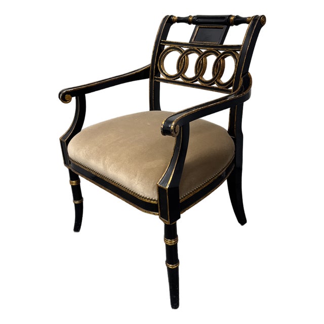 Maitland-Smith Regency Arm Chair For Sale