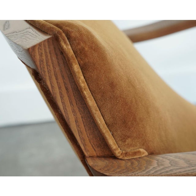 Wood Scandinavian Modern Teak Lounge Chairs, Denmark, C. 1960s For Sale - Image 7 of 8