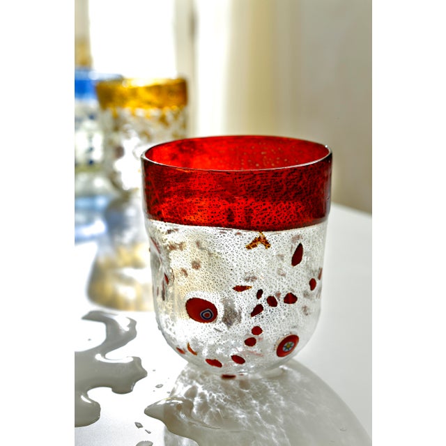 Italian Glasses by Mariana Iskra for Ribes Studio, Set of 6 For Sale - Image 4 of 4
