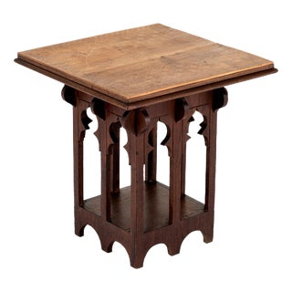Aesthetic Movement Red Walnut Side Table For Sale