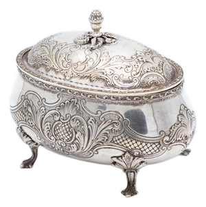 Oval-Shaped Silver Bowl