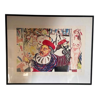 1990s Murilo Ribeiro Limited Edition Print (30/100) Original Artist Expressionism, Brazil- Signed in Pencil For Sale