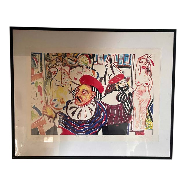 1990s Murilo Ribeiro Limited Edition Print (30/100) Original Artist Expressionism, Brazil- Signed in Pencil For Sale