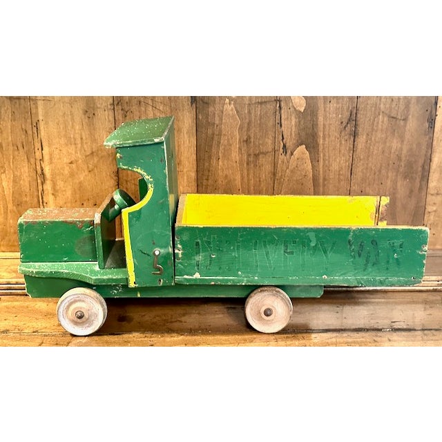 Vintage English Wooden Toy Truck For Sale - Image 10 of 10