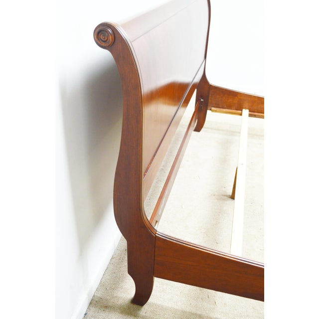 Ethan Allen Queen Sleigh Bed For Sale - Image 10 of 11