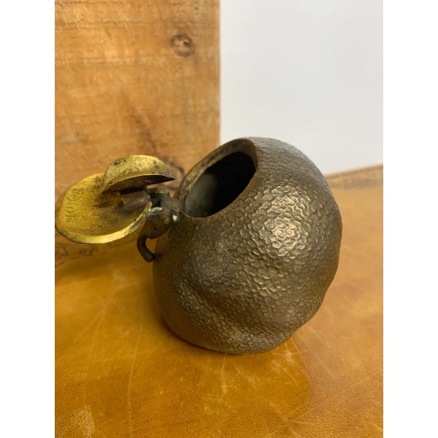 Sarreid Ltd. Vintage Mid 20th Century Patinated Bronze Spherical Flip Lid Ashtray by Sarreid Ltd. For Sale - Image 4 of 6