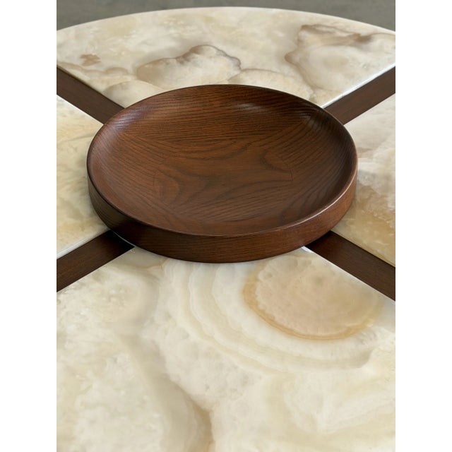 1970s Onyx Coffee Table With Removable Bowl by Edmond Spence For Sale - Image 10 of 18