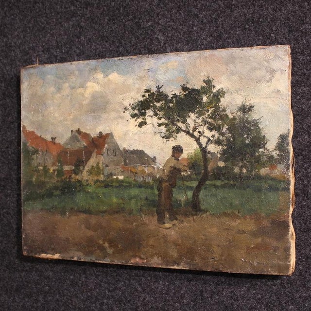 Henri Louis Ludwig, Impressionist Landscape, 1890, Oil on Canvas For Sale - Image 11 of 15