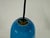 Italian Long Blue Glass Pendant, 1960s For Sale - Image 6 of 9