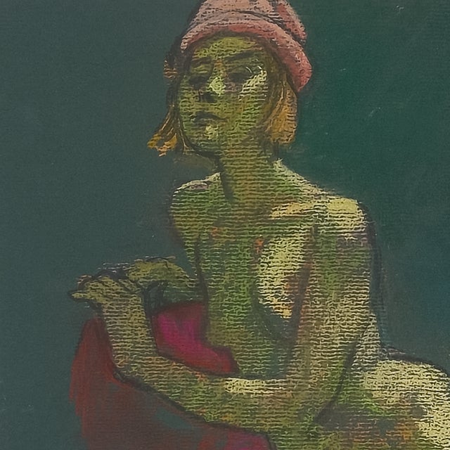 Figurative Nude With Hat - Samuel Clayberger, C. 1990s For Sale - Image 3 of 8
