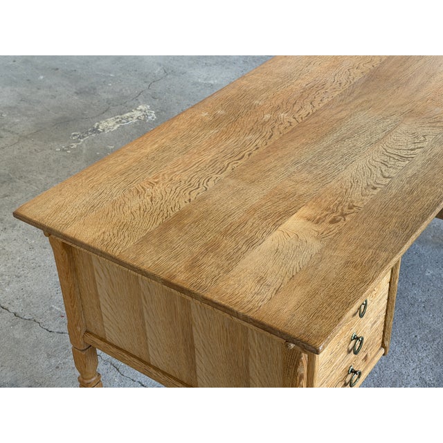1960s Mid-Century Modern Oak Writing Desk by Henning Kjærnulf, 1960s For Sale - Image 5 of 13