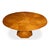 Modern Transitional Round Dining Table, Medium - Light Brown Oak With Faceted Pedestal Base For Sale - Image 3 of 11