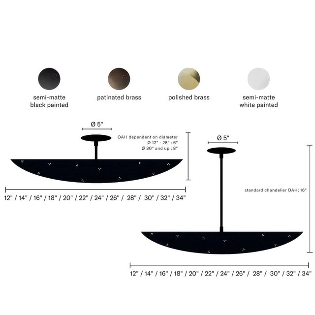 Large Raul Reyes 'Rey 26' Perforated Patinated Brass Dome Chandelier For Sale - Image 10 of 11