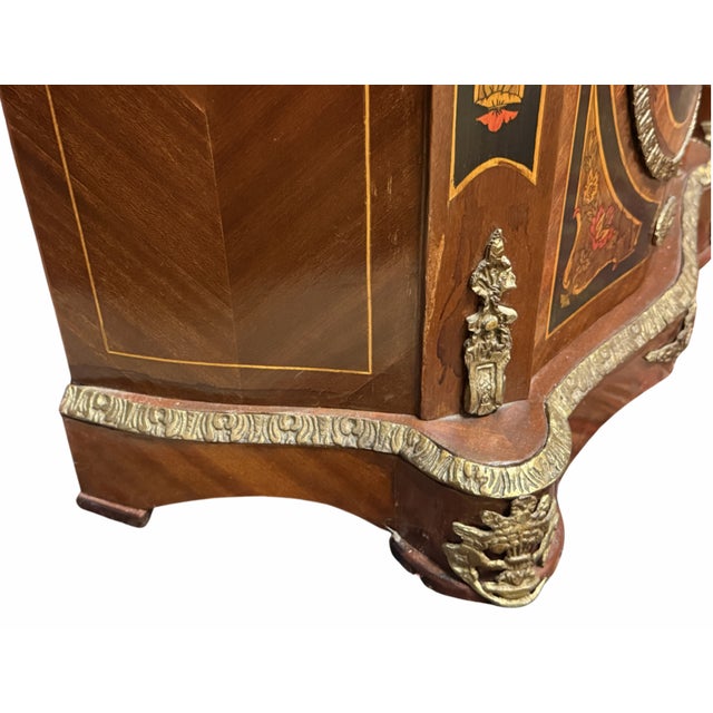 Pair of Circa 1800s Napoleon III Style Marquetry Cabinets For Sale - Image 11 of 15