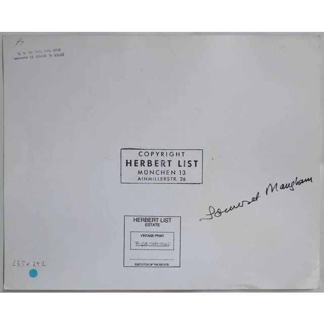 Herbert List: Somerset Maugham, Vintage