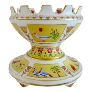 Early 1900s "Private Stock," Piece Made in France for Tiffany & Co., Atelier Le Tellac Hand-Painted Center Piece, Cachepot