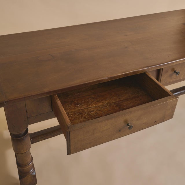 19th Century 19th Century French Walnut Dining Table For Sale - Image 5 of 13