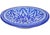 Mid 20th Century Handmade Blue Moorish Floral-Patterned Ceramic Decorative Plate For Sale In New York - Image 6 of 8