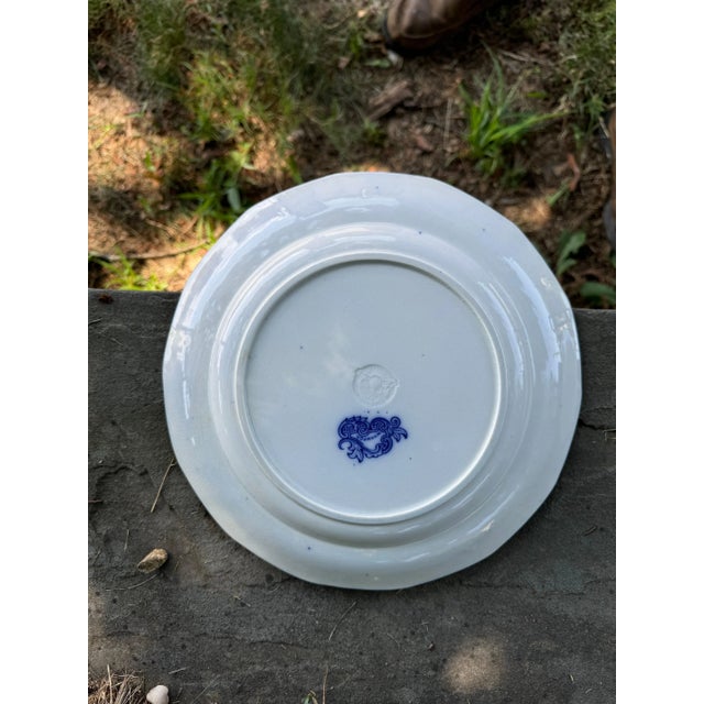 Ceramic Staffordshire English Ceramic plate Whampoa pattern circa 1842 For Sale - Image 7 of 8