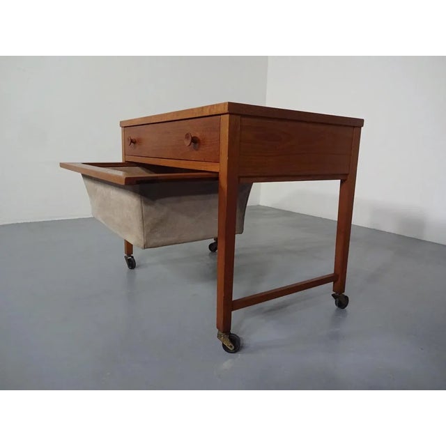 Danish Teak Sewing Cart, 1960s For Sale - Image 12 of 18