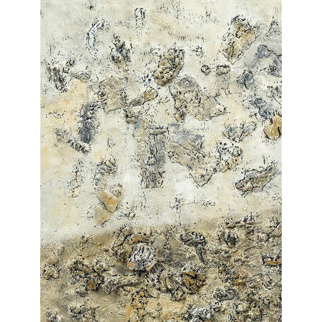 Abstract Original Abstract High Relief Natural Color Palette Landscape - Oil Painting by Diane Grant / Beach Art For Sale - Image 3 of 8