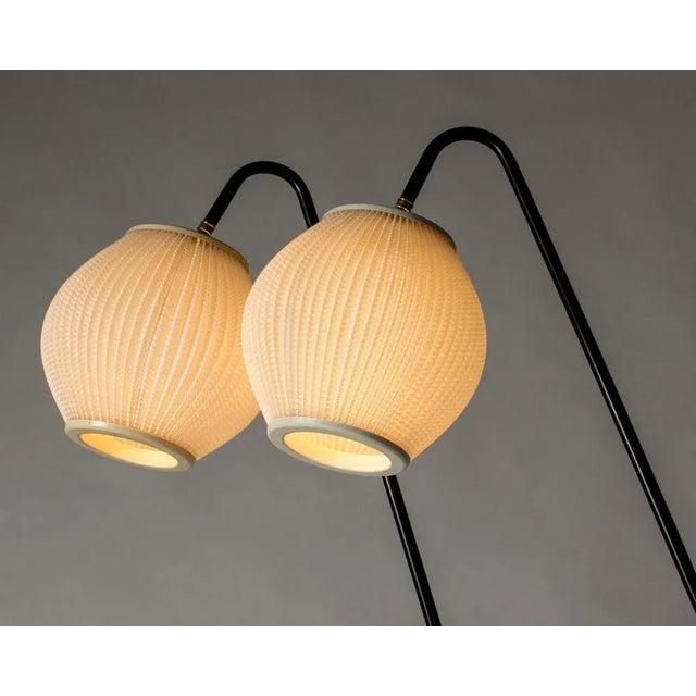 Wood Mid-Century Floor Lamps by Svend Aage Holm Sørensen, 1950s, Set of 2 For Sale - Image 7 of 11