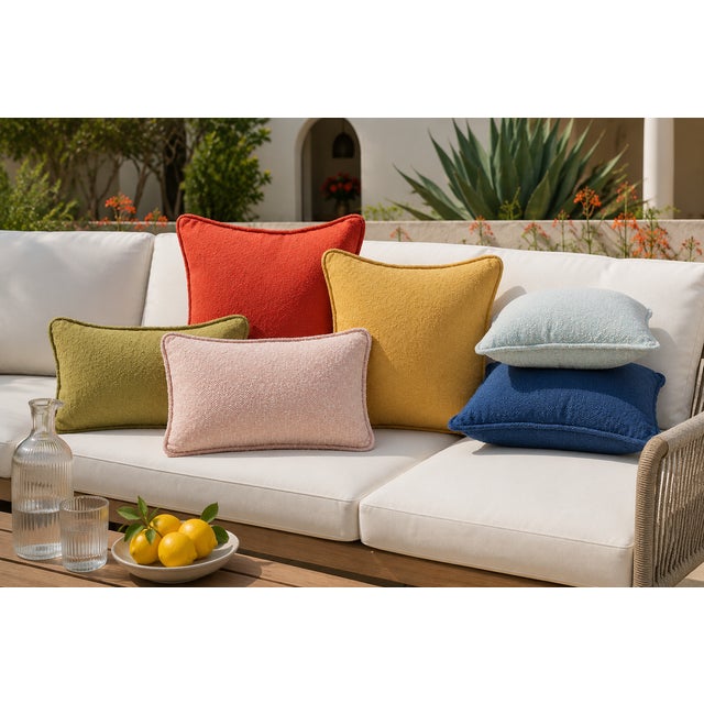 Pillow 24 x 24 Alicante Indigo For Sale - Image 10 of 11