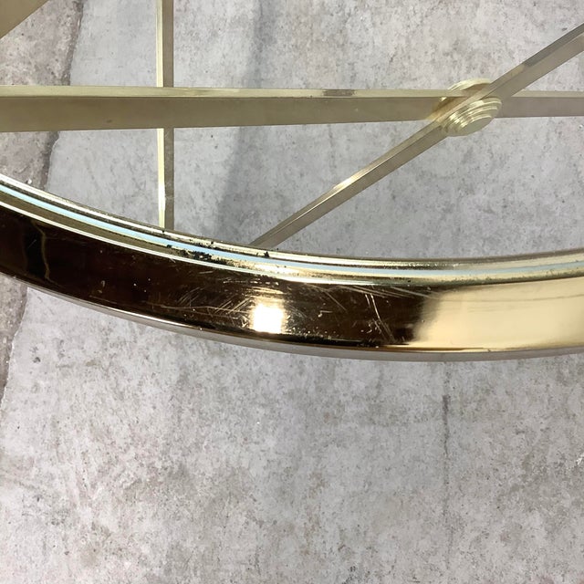 Metal Neoclassical Round End Table For Sale - Image 7 of 12