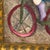 Wood Vintage Palm Beach Regency Grandmillennial J. Roybal "Puffy People" Bicycle Oil Painting in Gilt Frame For Sale - Image 7 of 11