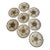 1970s Shino Stone “Marguerita” Dinner Plates 10.25” Japan Mid Century Modern Dinnerware - Set of 8 For Sale