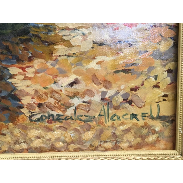 20th Scene of This Time, Sea, Spanish Oil on Canvas, Gonzalez Alacreu For Sale - Image 13 of 18