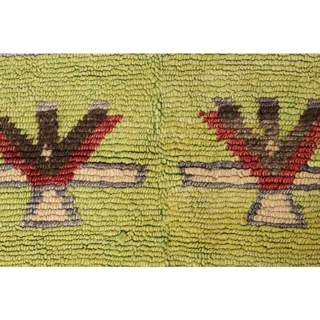 Traditional Vintage Tulu Rug in Chartreuse With Geometric Patterns, From Rug & Kilim For Sale - Image 3 of 8