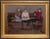 Wood "Three Girlfriends" Original Oil Painting by Evgeni Krylov Circa 1950 For Sale - Image 7 of 7