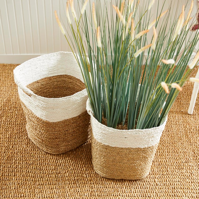 Madura Rectangular Baskets, Set Of 2 For Sale In Chicago - Image 6 of 8