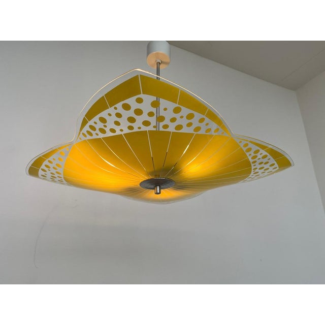 1970s Mid-Century Glass Pendant by Napako, Czechoslovakia, 1970s. For Sale - Image 5 of 8